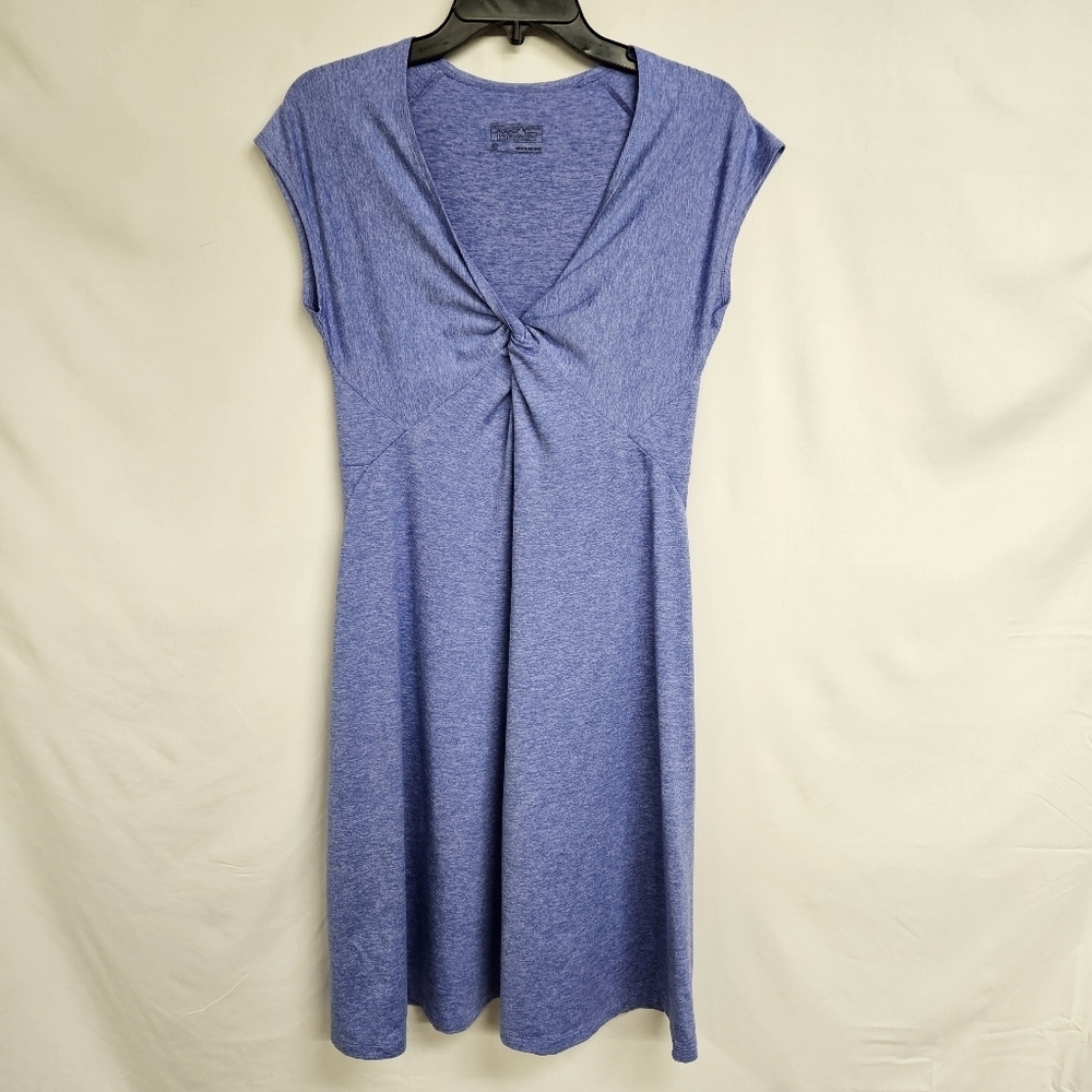 Patagonia Seabrook Violet Blue Midi Slim Fit Dress Womens Size Medium Gorpcore